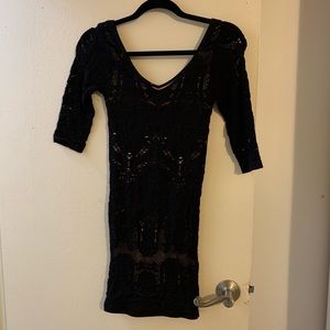 Bebe stretchy lace dress. Worn once